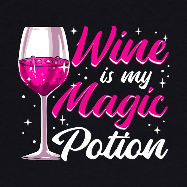 Funny Wine Is My Magic Potion Halloween Wino Pun by theperfectpresents